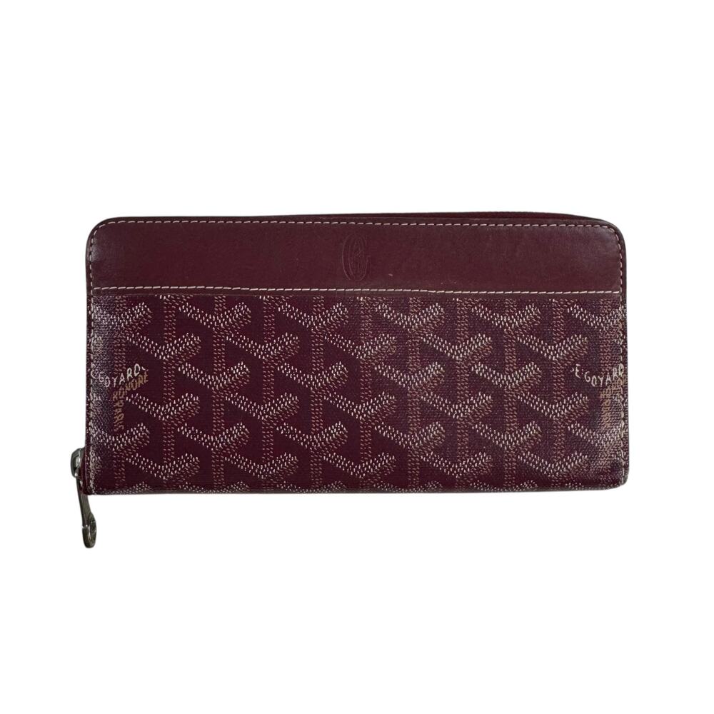 Goyard Matignon Bordeaux Zip Around Wallet